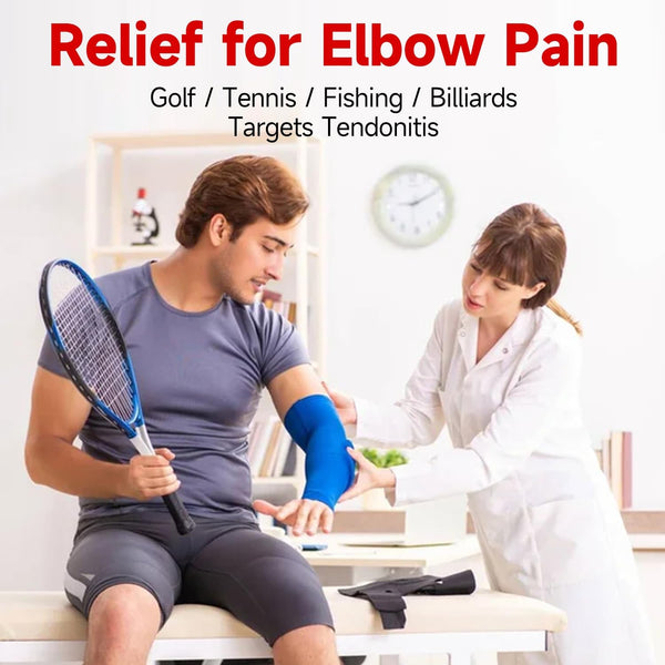 FitBeast Flex Therapy Bar, Tennis Elbow Therapy Bar - Ideal for Relieve Tendonitis Pain & Improve Grip Strength, Fitness Resistance Bar for