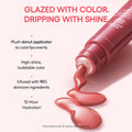 LANEIGE Glaze Craze Tinted Lip Serum: Hydrating Lip Serum for Glossy, Nourished Lips with Plumping Polypeptides Peach Glaze