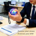 EXBEPE Metal Torque Ball with Light, Weighted Auto-Start Gyro Ball Hand Wrist Forearm Trainer and Strengthener for Exercise Joint and Muscle with