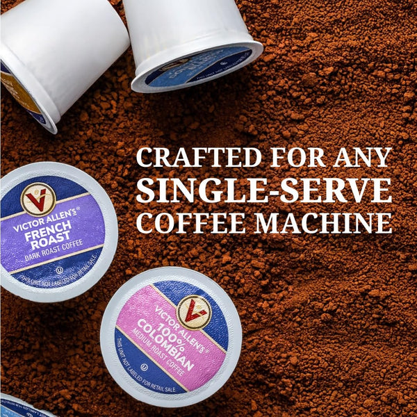 Victor Allen's Coffee Italian Roast, Dark Roast, 80 Count, Single Serve Coffee Pods for Keurig K-Cup Brewers Italian Roast 80 Count (Pack of 1)