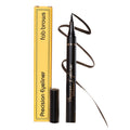 Precision Liquid Eyeliner - Felt-Tipped Liquid Eyeliner Pen - Richly Pigmented Waterproof Black Eyeliner - Achieves Thin or Thick Strokes -