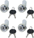 T Tulead 4 Sets Zinc Alloy Cylinder Locks Cam Lock Desk Lock Replacement with Keys