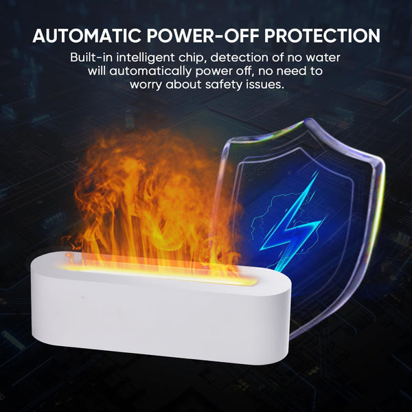 Essential Oil Diffuser, Fireplace Fire Flame Aromatherapy Diffuser, 150Ml Ultrasonic Cool Mist Humidifier, Scent Aroma Diffuser with 7 Colors