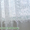 Shower Curtain Liner 75inches Long, EVA Waterproof Weighted Heavy Duty Bathroom Shower Liner with 3 Strong Magnets and 12 Rust Proof Grommets,