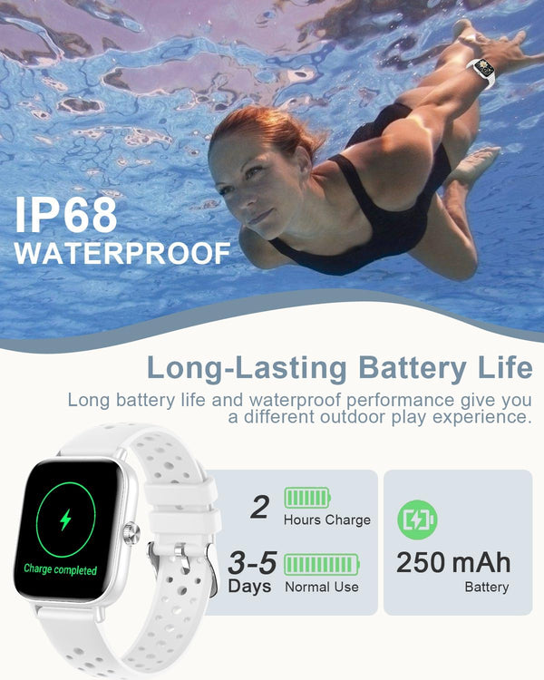 Smart Watches for Women Men [Make/Answer Calls/Ai Voice/Female Health] Android Phones Iphone Compatible, 1.83Ã¢ÂÂFitness Tracker Watch for Women