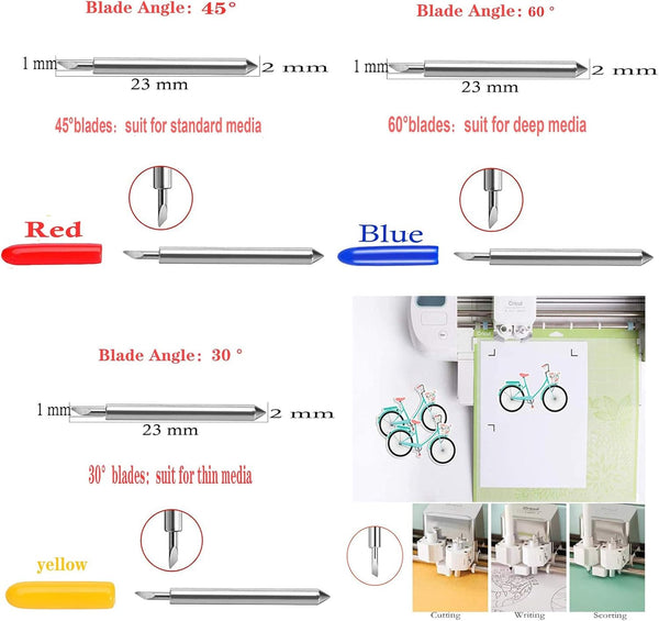 50PCS Replacement Blades Compatible with Explore Air2/Air 3/Maker/Maker 3/4 | ArtCute 3rd Party Accessory Replacement Cutting Blades, 10Pcs Fine