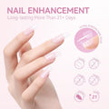 Gelike EC 6-in-1 Jelly Nail Builder Gel: Sheer Baby Pink UV Rubber Base Gel for Apex Building & Extension – Extra Strong Adhesive for Press On &