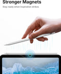 Metapen Pencil A8 V4 for iPad 2018-2026, Upgrade Magnetic Attraction, 2X Fast Charge, Low Latency Stylus Pen for iPad 11-6th Gen, Pro