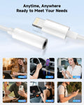[Apple MFi Certified] 2 Pack Lightning to 3.5 mm Headphone Jack Adapter, iPhone Aux Adapter Converter Dongle Audio Cable Compatible with iPhone 14