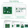 YYSOLDER 2pcs Flashing LED Adjustable Speed Soldering Practice Kit Teenage Engineering Electronic Kits for Adults