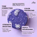 Naturel Purple Toning Conditioner Bar, Blonde or Grey Hair Toning Conditioner Bar with Biotin and Almond Oil, Vegan, Zero Waste, Cruelty Free,