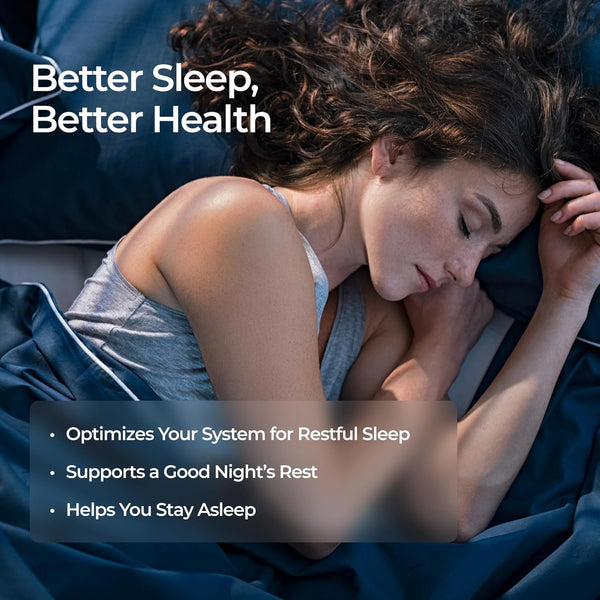 Livingood Daily Sleep Support, 5Mg Melatonin (60 Vegetarian Capsules) - Natural Sleep Aid for Adults - Sleeping Pills Supplement with Valerian