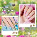 beetles Gel Nail Polish Set 20 Colors Pastel Gel Polish with Glossy&Matte Top Coat Base Coat, Pink Purple Blue Green White Trendy Color Glitter Uv
