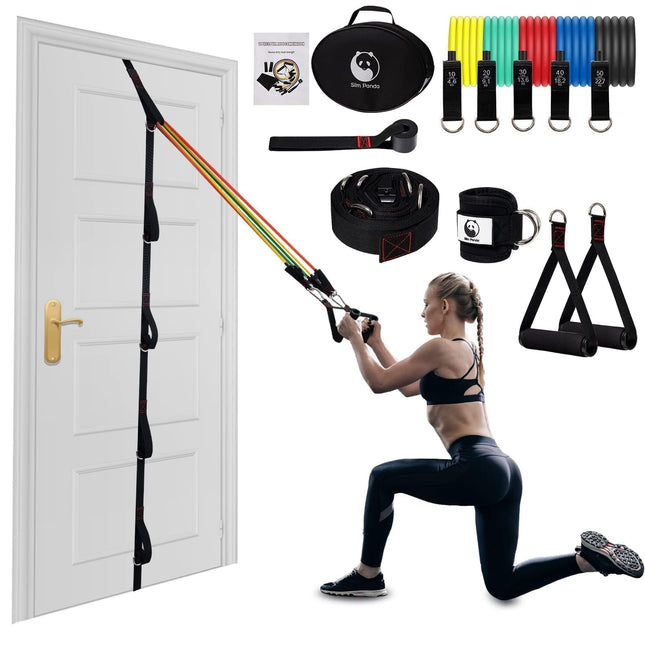 Slim Panda Door Anchor Strap for Resistance Bands, Door Resistance Bands for Wor