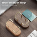muso wood Cherry Business Card Holder for Desk, 1 Pack Cherry 1pack