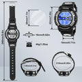 Kids Digital Watch for Boys Girls, Waterproof LED Colorful Lights Sports Watch Suitable for 5-17 Years Old Teenagers (With Gift Box)