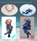 2-Pack Floating Fish Tank Decorations Little Diver Aquarium Decoration Aquarium Accessories Fish Playmate for Fish Tank Suitable for All Kinds of