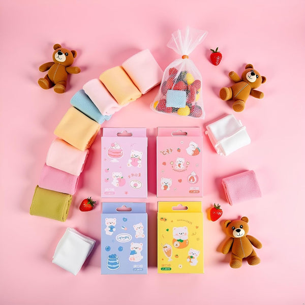 20 Pcs/Box Adhesive Bandages, Random Color Waterproof Band Aid, Cute Kids Bandages, Elastic Sticker,Cartoon Aid Patches Random Styles Adhesive