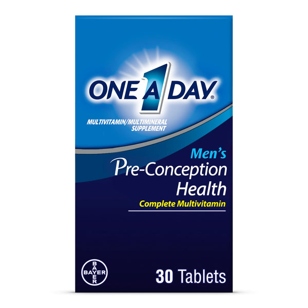 One A Day Men's Pre-Conception Health Multivitamin to Support Sperm Health, Supplement for Men with Vitamin C, Vitamin E, Selenium, Zinc, and