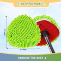 4 Pack Reusable Microfiber Mop Pads Compatible with O-Cedar EasyWring 1-Tank Spin Mop System,Elastic Mop Head Replacement for Deep Clean,Machine