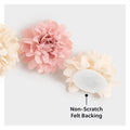 U Brands Flower Magnets for Fridge, 12 Count, Cute Magnets for Locker Blush and Cream Flowers