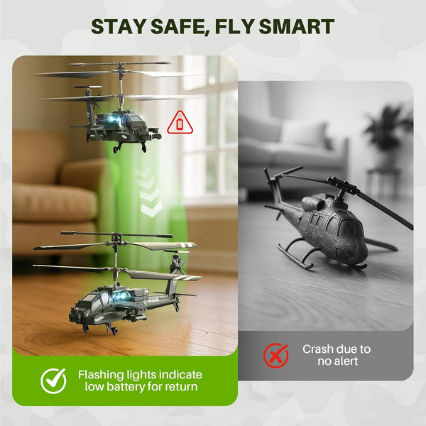 SYMA RC Helicopters, S51H Remote Control Helicopter 2.4Ghz Military Army Toys for Boys Girls Kids with Altitude Hold, One Key Take Off/Landing,