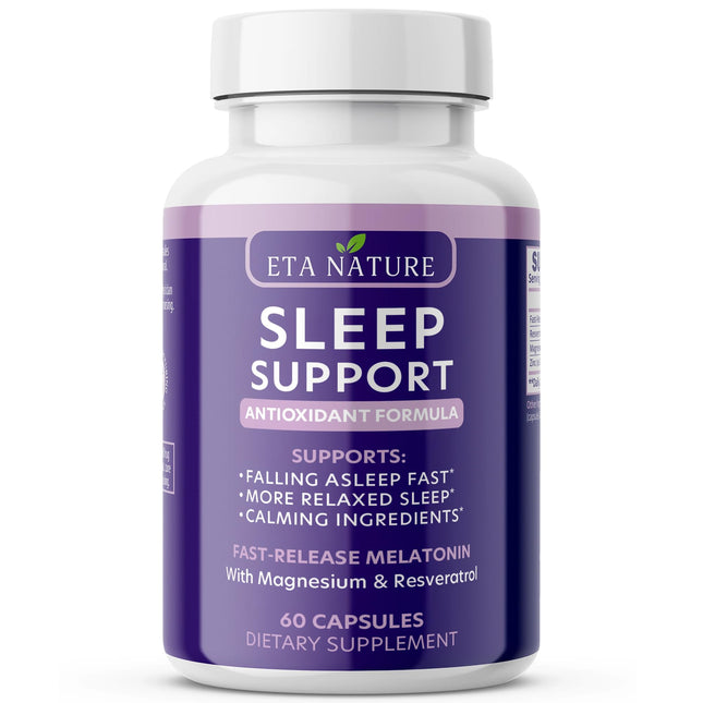 Sleeping Pills & Resveratrol Supplement for anti Aging - Sleep Supplement with M