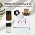 Beauticom 2ML Clear Glass Vial 12 Pieces with Orifice Reducer and Dropper Top