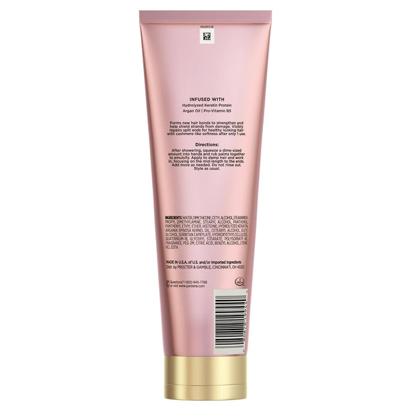 Pantene Keratin Leave-In Conditioner with Argan Oil, Protein Treatment for Dry, Damaged & Color-Treated Hair, Repairs Split Ends & Protects from