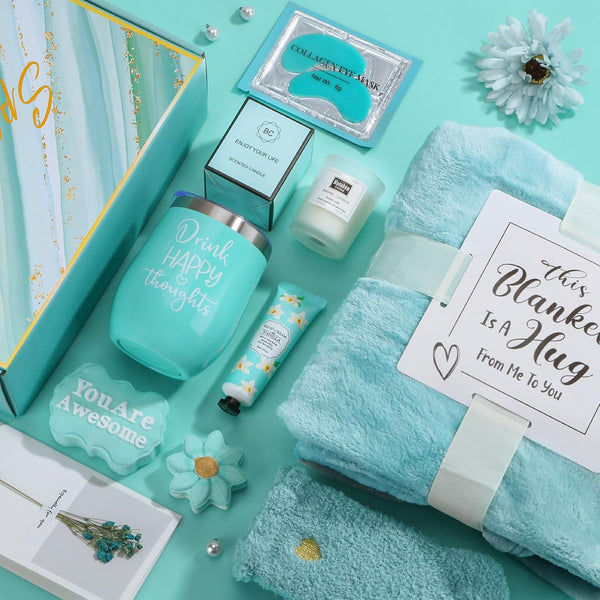 Birthday Gifts for Women Self Care Gift Set, Get Well Soon Gift Baskets for Women Care Package, Unique Relaxing Spa Valentines Day Gifts for Her