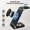 (2026 Upgraded) Traveling Wireless Mag-Safe Fast Charging Station,Magnetic 3 in 1 Charger for iPhone 17 16 15 14 13 12 Pro Max Plus,Apple Watch