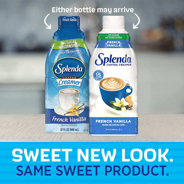 SPLENDA Sugar Free French Vanilla Coffee Creamer, 32 Fl Oz French Vanilla 32 Fl Oz (Pack of 1)