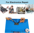 Solder Mat, Premium Heat Resistant 932°F Silicone Soldering Mat, Magnetic Work Mat for Electronics, Cell Phone, Laptop Repair, BGA Soldering