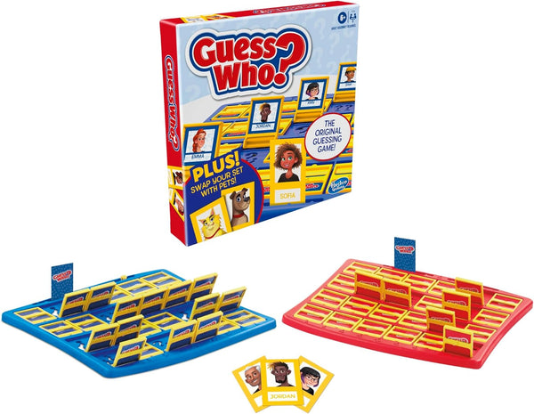Hasbro Gaming Guess Who? Plus Board Game with People & Pet Cards