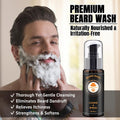 XIKEZAN Fathers Day Dad Gifts,Beard Kit for Men Grooming & Care W/Beard Conditioner, Wash, Oil, Balm, Brush,Birthday Valentines Gifts for Men Him
