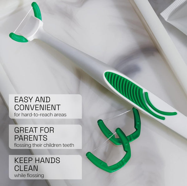 REACH Ultraclean Access Flosser Refill Heads, Mint, Plaque Remover for Teeth, Shred Resistant, for Hard to Reach Areas, Oral Care, PFAS Free, for