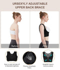 URSEXYLY Upper Back Brace for Women Breathable Posture Corrector Posture Support Back Straightener Pain Relief(Black,3XL) XXX-Large Black