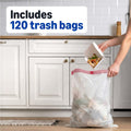 Amazon Basics Trash Bags, Tall Kitchen Drawstring, Unscented, 13 Gallon, 120 Count, Pack of 1, Packaging May Vary Unscented 120 Count (Pack of 1)