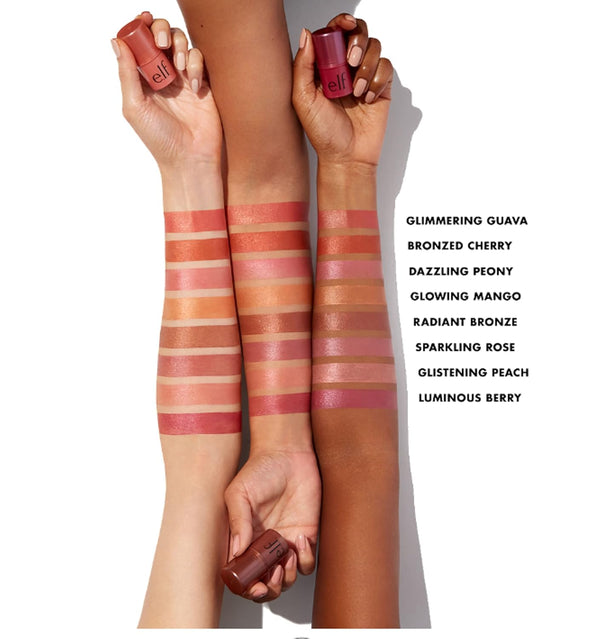 e.l.f. Monochromatic Multi Stick, Travel-Sized Luxuriously Creamy & Blendable Color, For Eyes, Lips & Cheeks, Vegan & Cruelty-Free, Dazzling