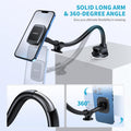 Apps2Car Magnetic Phone Holder Mount with 13-Inch Flexible Long Arm & 6 Strong Magnets, Anti-Shake Holder for Truck Windshield Dashboard, Suction