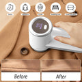 iRUNTEK Rechargeable Fabric Shaver, Electric Commercial Lint Remover with LED Display & Big Trash Box, 3-Speeds for Removing Fuzz and Pill from