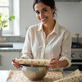 UNDER the MANGO TREE Beeswax Wrap â Reusable Food Wrap Roll 1 Metre (13 X 39 Inch) | Organic Cotton Wax Paper for Food Storage | Sustainable,