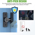 Barn Door Lock Hardware, 90 Degree Heavy Duty Gate Latches Flip Latch Safety Door Bolt Latch Lock, Barn Sliding Door Latch Lock Suitable for