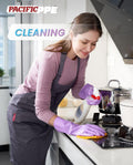 PACIFIC PPE 2 Pairs Cleaning Gloves, Cotton Liner, Purple+Blue, Medium Medium (Pack of 2) Purple+blue