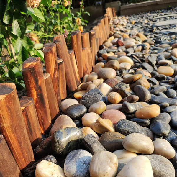 YISZM 5lbs White River Rocks, 1-2 Inch Natural Pebbles for Indoor Plants, High Polished Decorative Stones Vase Filler Fish Tank Aquariums