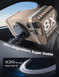 Lamicall 15W for Magsafe Car Mount Charger - [3-In-1 Upgraded Intelligent Chip] 360ÃÂ° Wireless Car Phone Holder Charger Vent Dashboard Magnetic