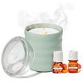 Lifelines Flameless Candle Aromatherapy Essential Oil Diffuser with Clickwick Essential Oil Blend - Cordless & Waterless Diffuser for Home -