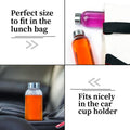 GUANENA 12 Pack Glass Water Bottles, 16oz Clear Glass Bottles with Stainless Steel Lids, Reusable Glass Drink Bottles with Caps for Juicing,