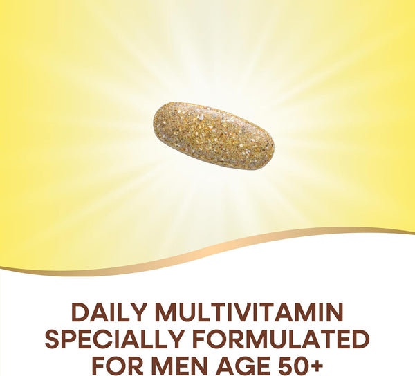 Nature's Way Alive! Menâs 50+ Daily Ultra Multivitamin, High Potency Formula, Supports Healthy Brain, Eyes & Heart*, with Methylated B12,