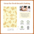 Bee'S Wrap Beeswax Wraps for Food - Honeycomb Bread Wrap - Made in USA Reusable Bread Storage Bags - Organic & Eco-Friendly Alternative to